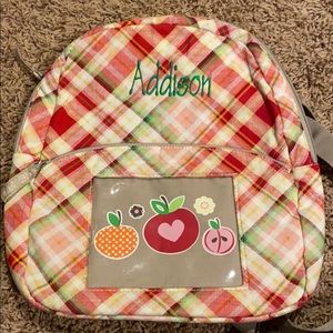 Preschool sized backpack